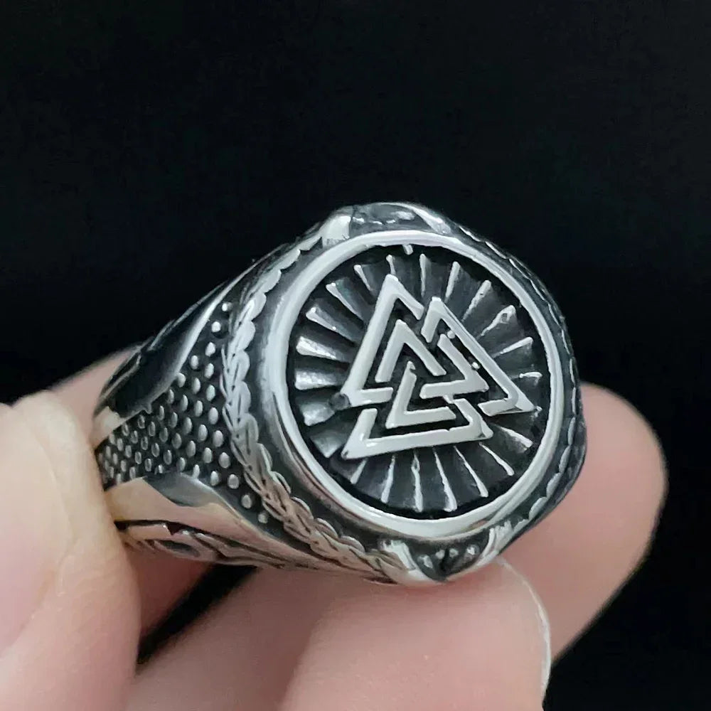 Viking Men Rings Stainless Steel