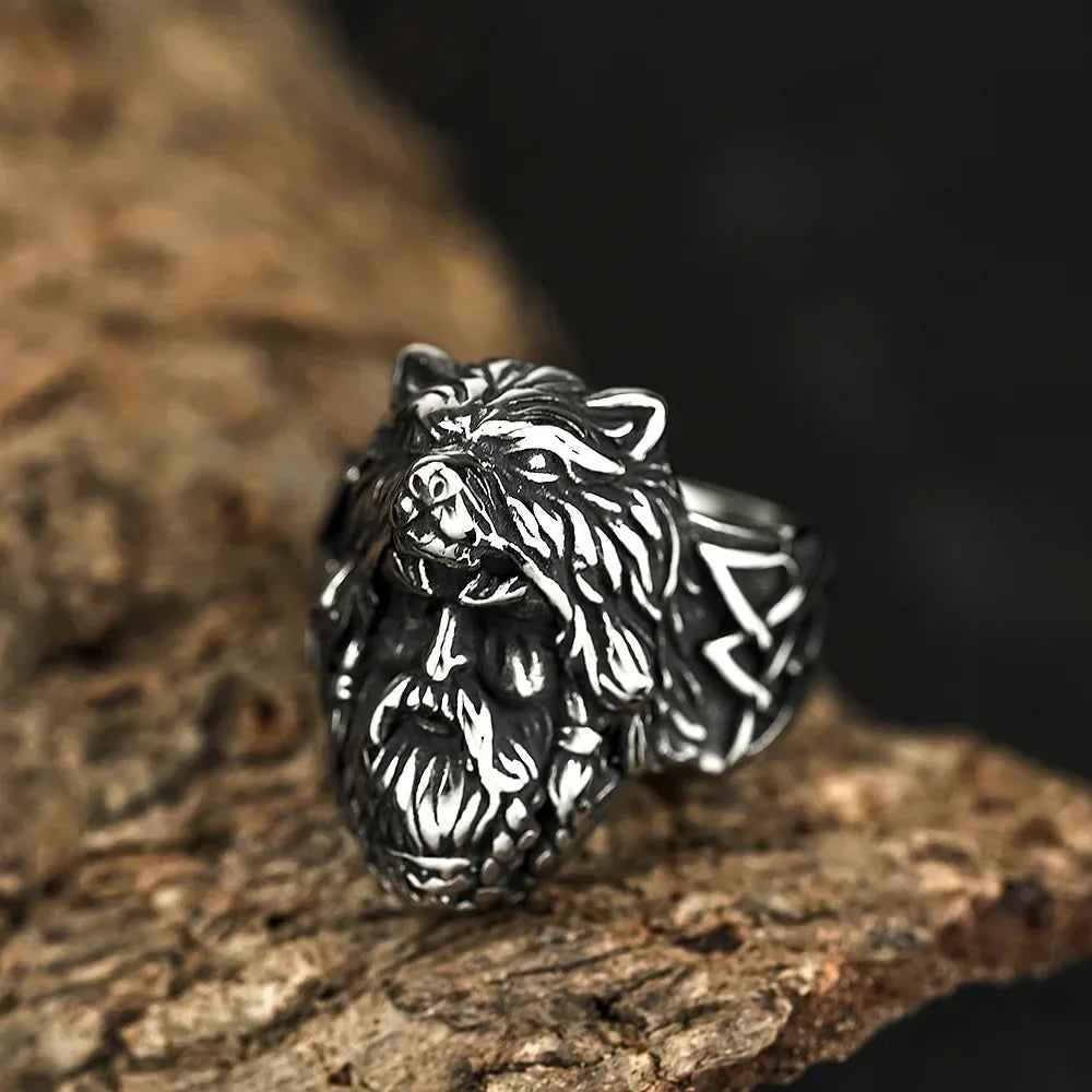 Viking Men Rings Stainless Steel