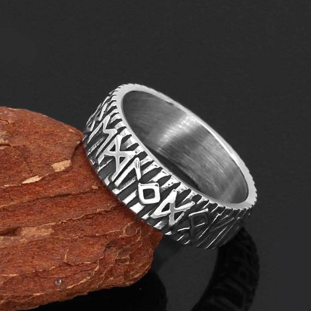 Vikings Rune Stainless Steel Ring - 9