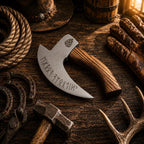Viking Pizza Cutter Axe – Hand Forged Carbon Steel Pizza Slicer