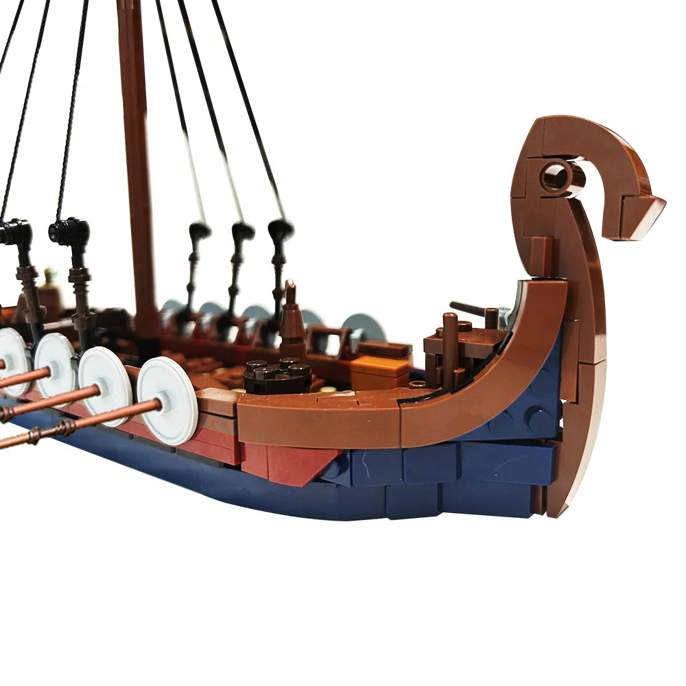 Viking Ship Model Building Blocks