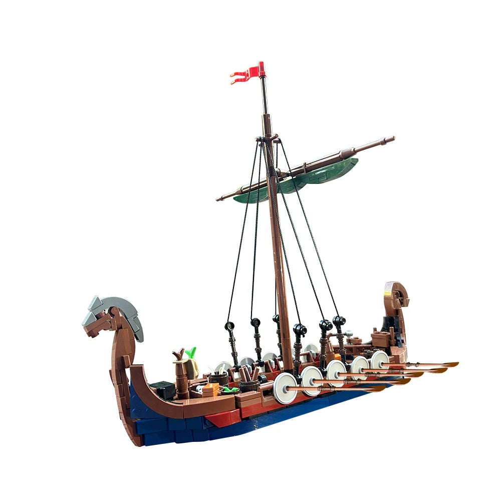 Viking Ship Model Building Blocks