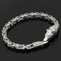 Vikings Fenrir Wolf Stainless Steel Bracelet - 19 CM / 7.4 INCHES