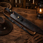 Viking Sword Damascus Steel Hand Forged with Leather Sheath