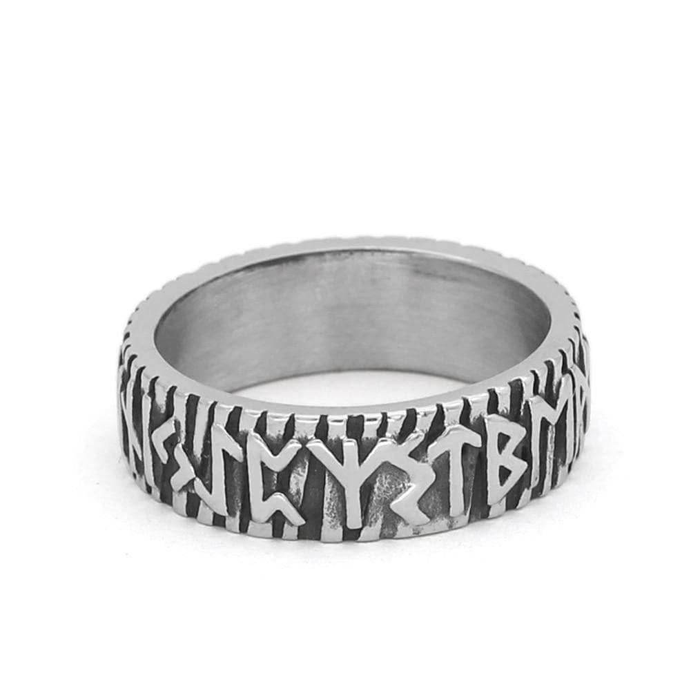 Vikings Rune Stainless Steel Ring - 9