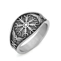 Vikings Helm of Awe Stainless Steel Ring - 9