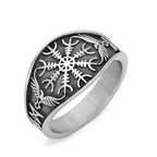 Vikings Helm of Awe Stainless Steel Ring - 9