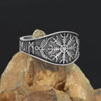 Vikings Helm of Awe Stainless Steel Ring - 9