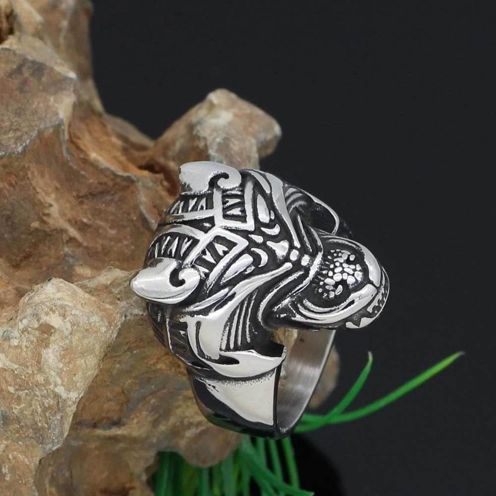 Vikings Bear Stainless Steel Ring - 9