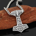 Viking Thor’s Hammer Mjolnir Necklace - 