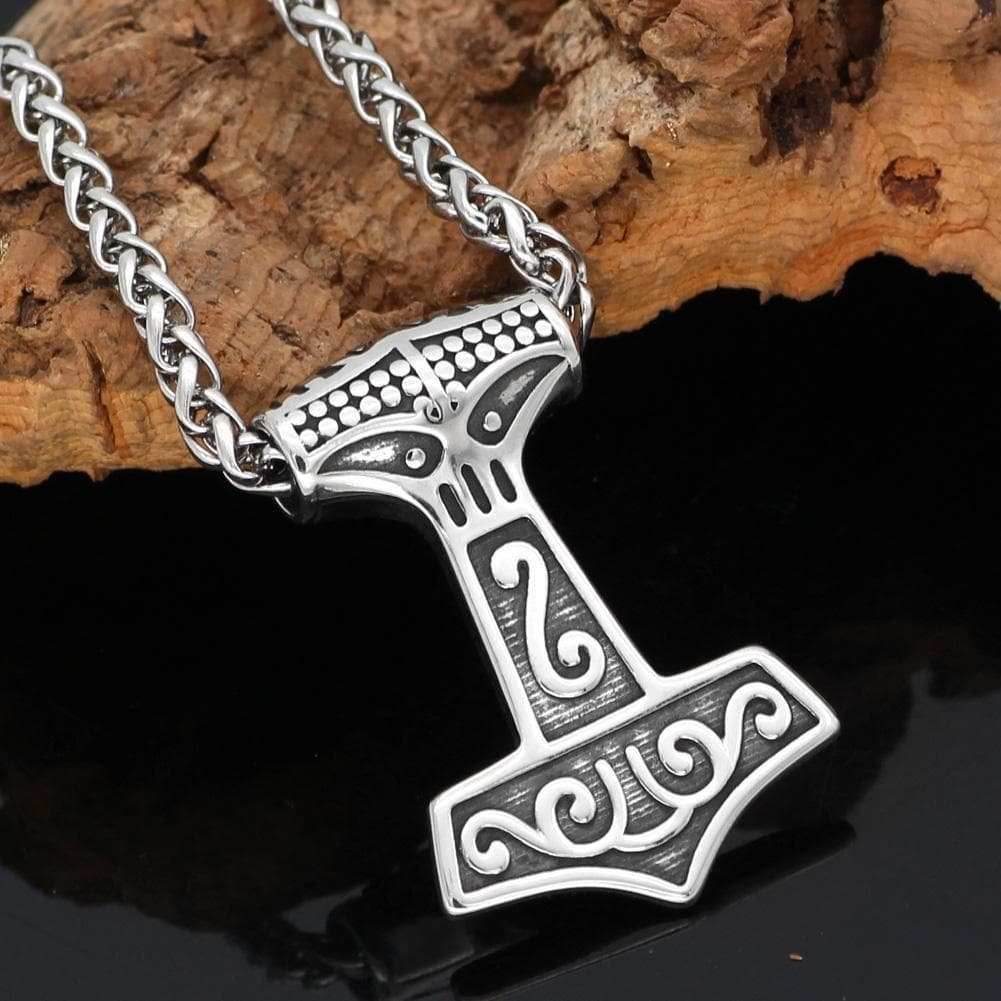 Viking Thor’s Hammer Mjolnir Necklace - 