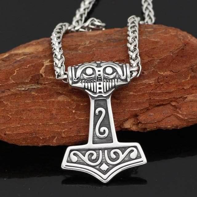 Viking Thor’s Hammer Mjolnir Necklace - 