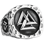 Vikings Valknut Stainless Steel Ring - US 9