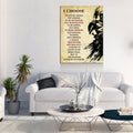 Viking Warrior Quote Canvas Wall Art, I Choose To Live By Choice