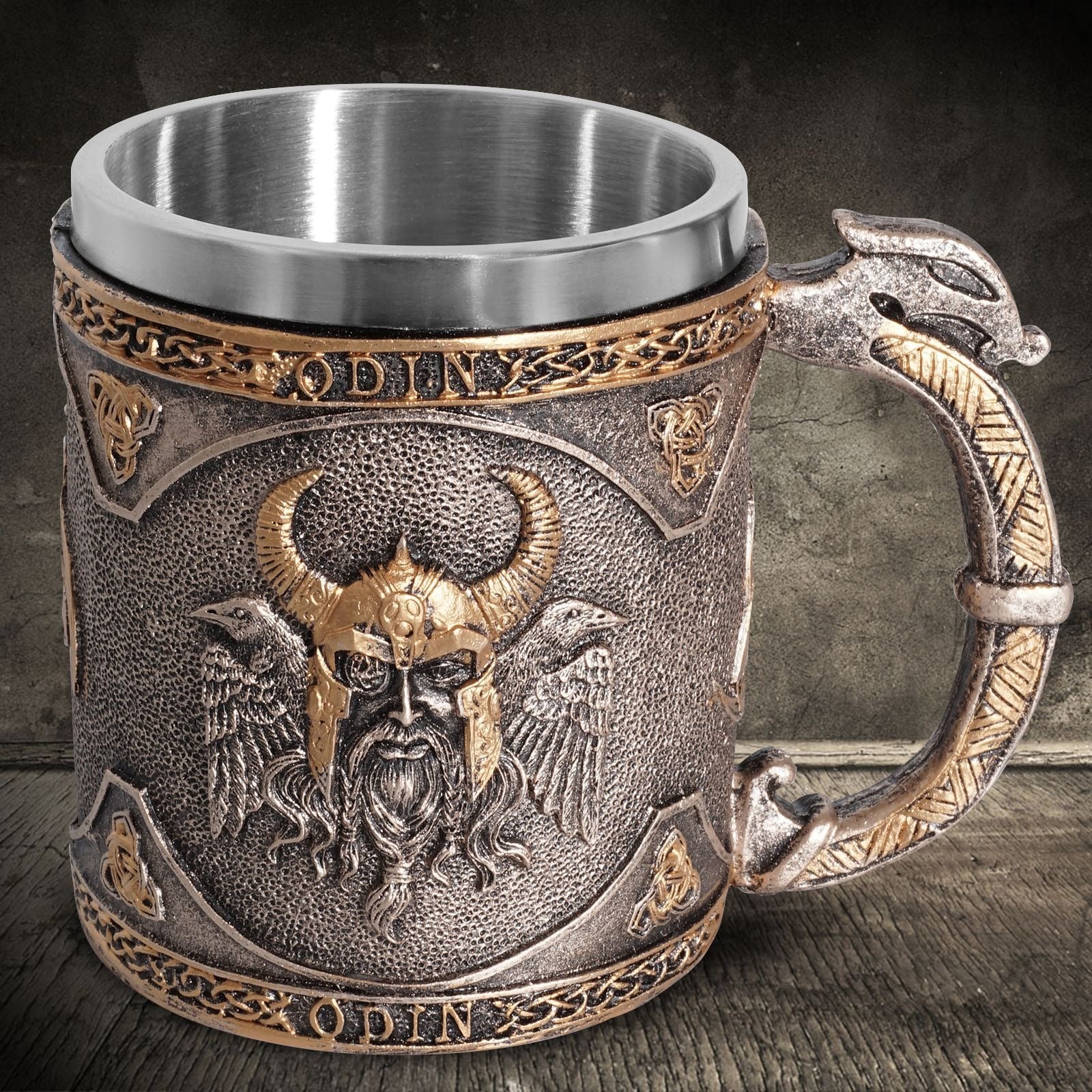 Viking Wine Cup Resin Skull Head Cup