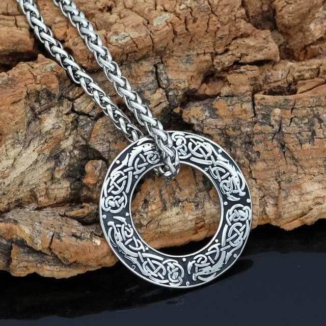 Viking Jörmungandr Necklace - Metal Chain / 60 CM / 24 IN
