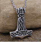 Vikings Thor's Hammer Pendant Necklace - 