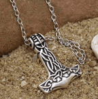 Vikings Thor's Hammer Pendant Necklace - 