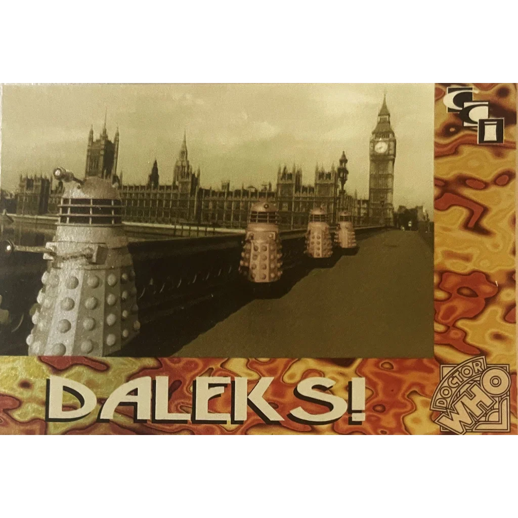 🛸 Vintage 1994 Doctor Who Daleks Foil Trading Card — Card 2 of 6