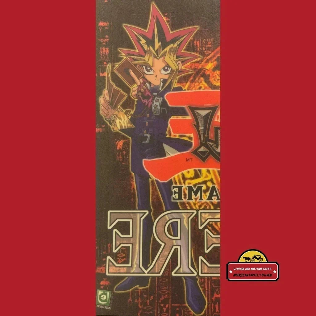 Retro Yu-Gi-Oh! 🃏 Trading Card Game "Sold Here" Window Cling Konami Yugi Kaiba Store Display Sign American Made
