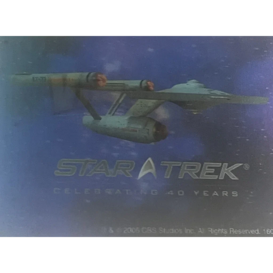 Vintage 2006 Star Trek 40th Anniversary 🖖 Enterprise 3D Lenticular Card NOS