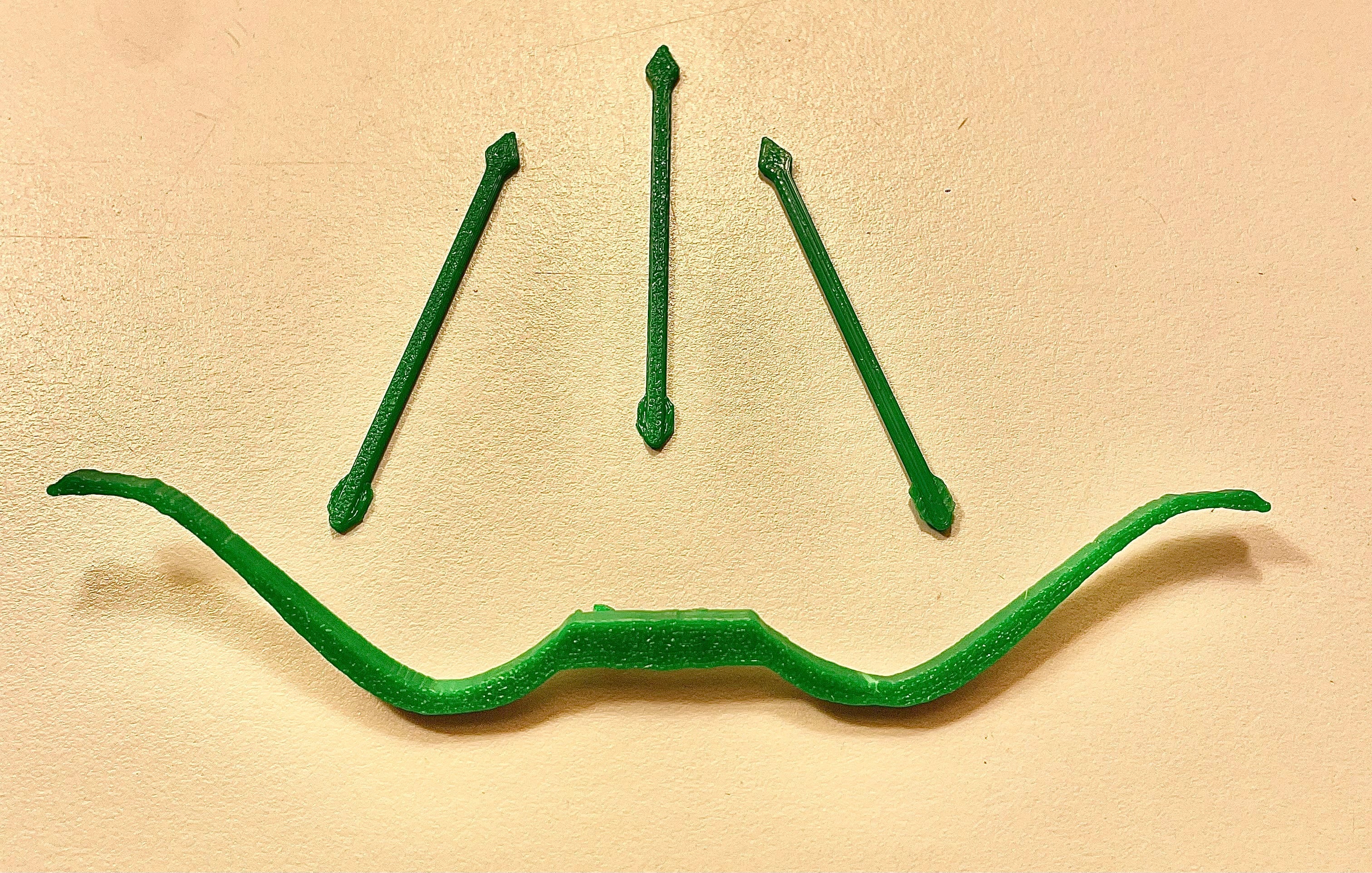 Vintage Kenner DC Super Powers Green Arrow Bow & Arrows Repro Part 1984 1985