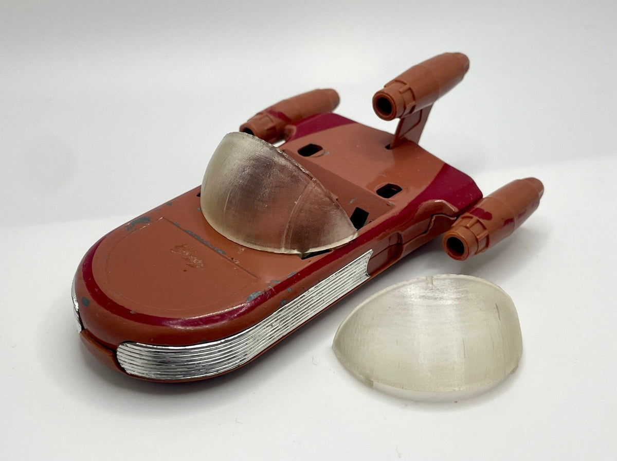 VINTAGE KENNER STAR WARS DIE-CAST METAL LANDSPEEDER WINDSHIELD PART REPRO 1978
