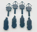 Vintage Kenner The Real Ghostbusters Animated Series Set Of PKE Meter & Traps 8 Repro Parts