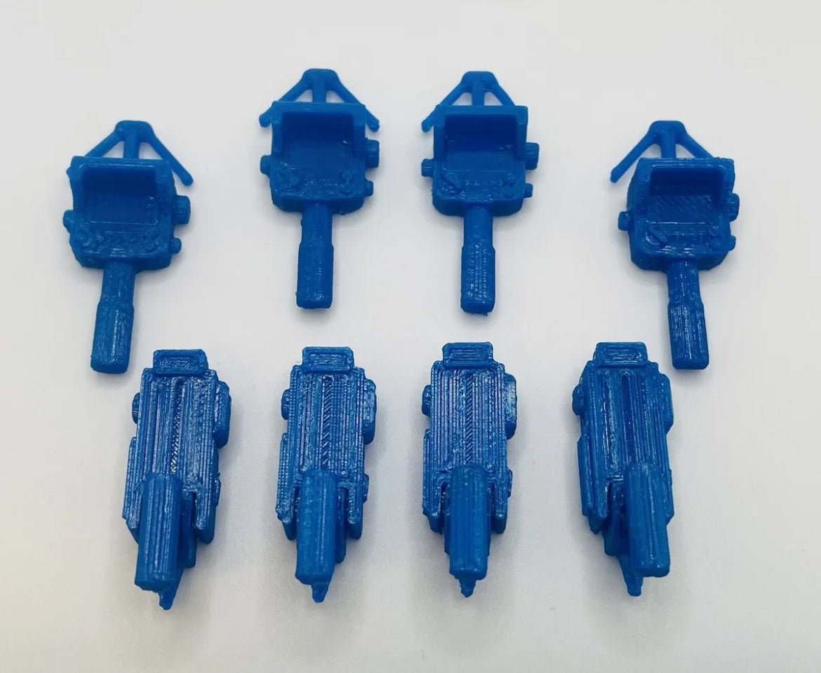 Vintage Kenner The Real Ghostbusters Animated Series Set Of PKE Meter & Traps 8 Repro Parts