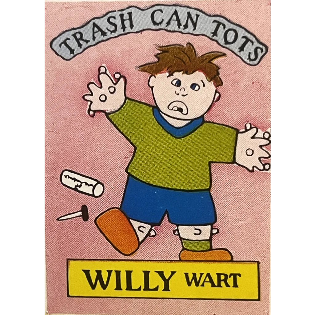 Vintage 1980s Trash Can Tots Complete Series Stickers 🗑️ NOS Vending Set, 10 Strips / 30 Characters