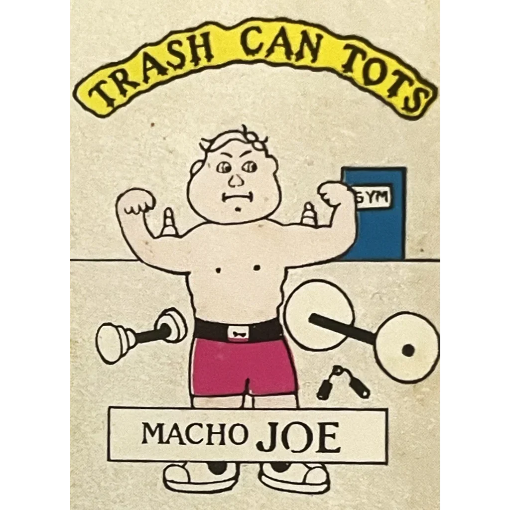 Vintage 1980s Trash Can Tots Complete Series Stickers 🗑️ NOS Vending Set, 10 Strips / 30 Characters