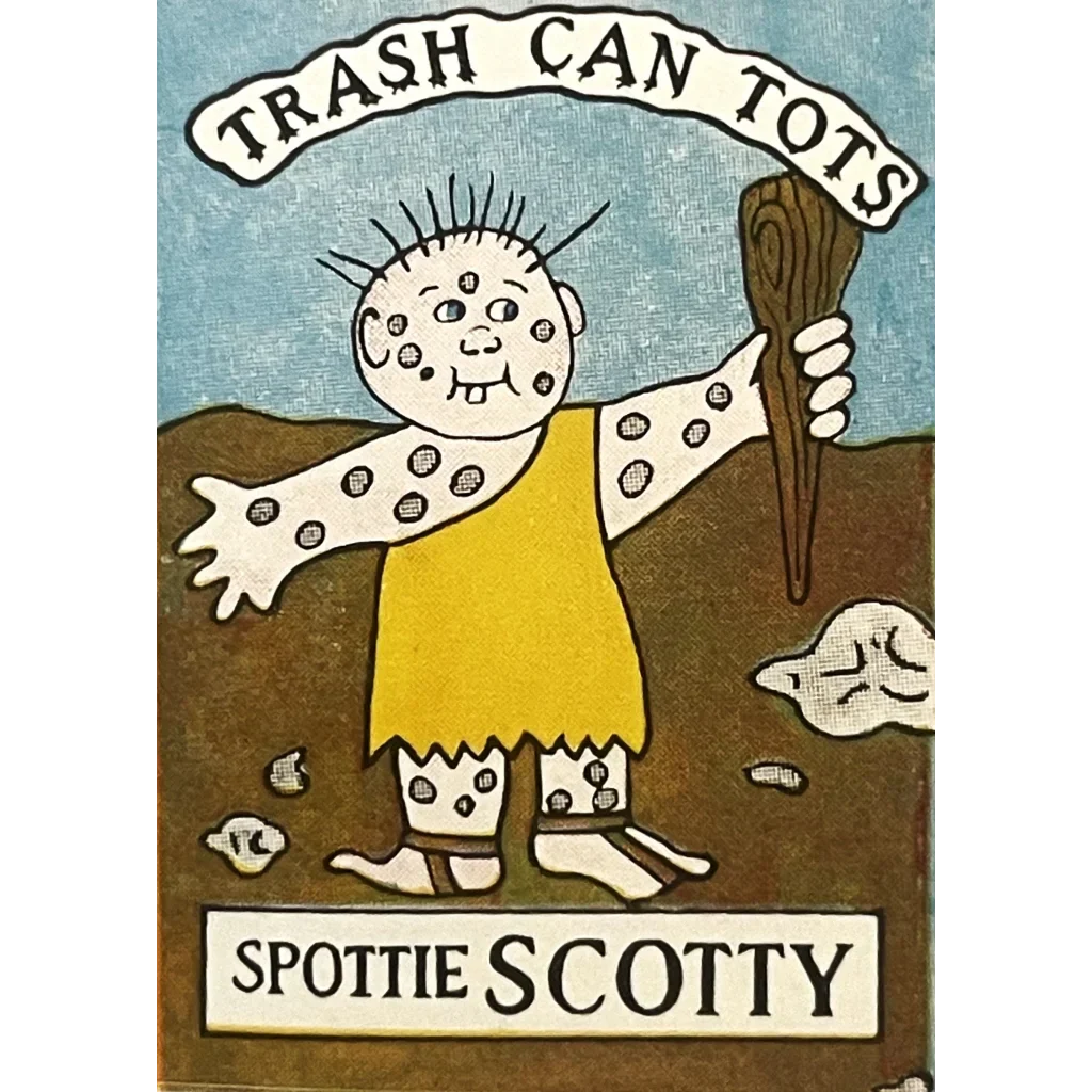 Vintage 1980s Trash Can Tots Complete Series Stickers 🗑️ NOS Vending Set, 10 Strips / 30 Characters