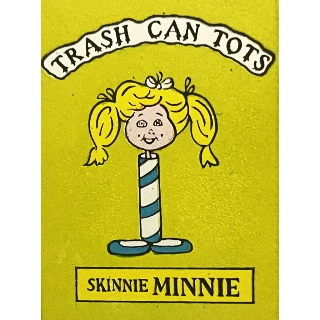 Vintage 1980s Trash Can Tots Complete Series Stickers 🗑️ NOS Vending Set, 10 Strips / 30 Characters