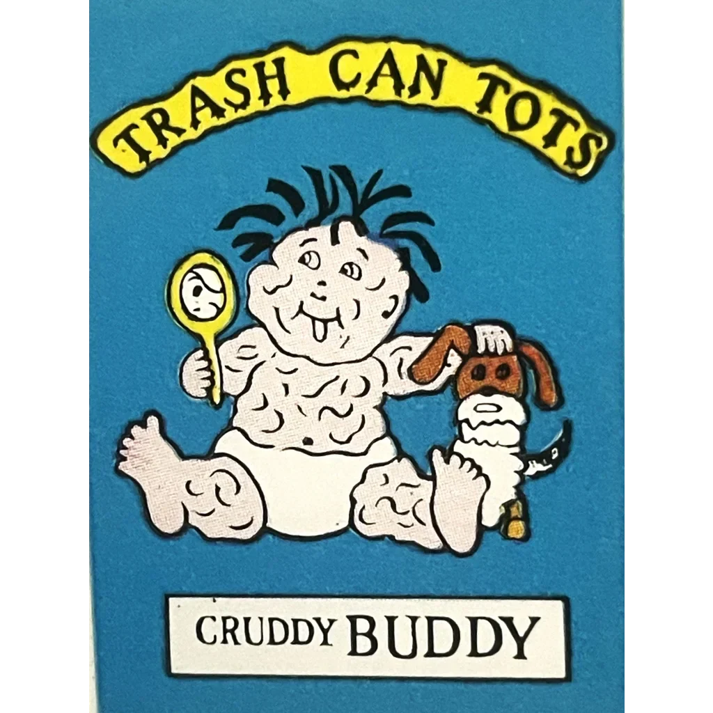 Vintage 1980s Trash Can Tots Complete Series Stickers 🗑️ NOS Vending Set, 10 Strips / 30 Characters
