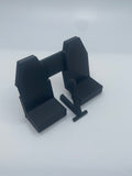 Vintage Star Wars Kenner 1978 Land Speeder Seat & Gear Shift Repro Parts Hasbro