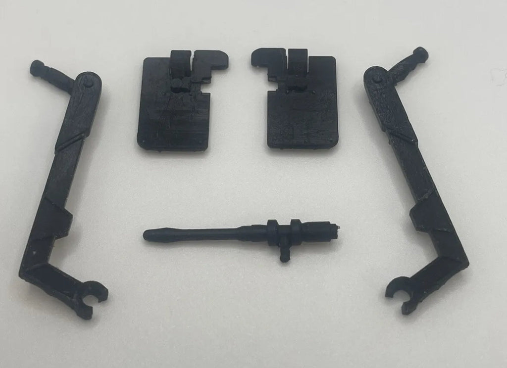 Vintage Star Wars Kenner 1983 Speeder Bike Handle Bar Flaps Gun 3d Printed Parts