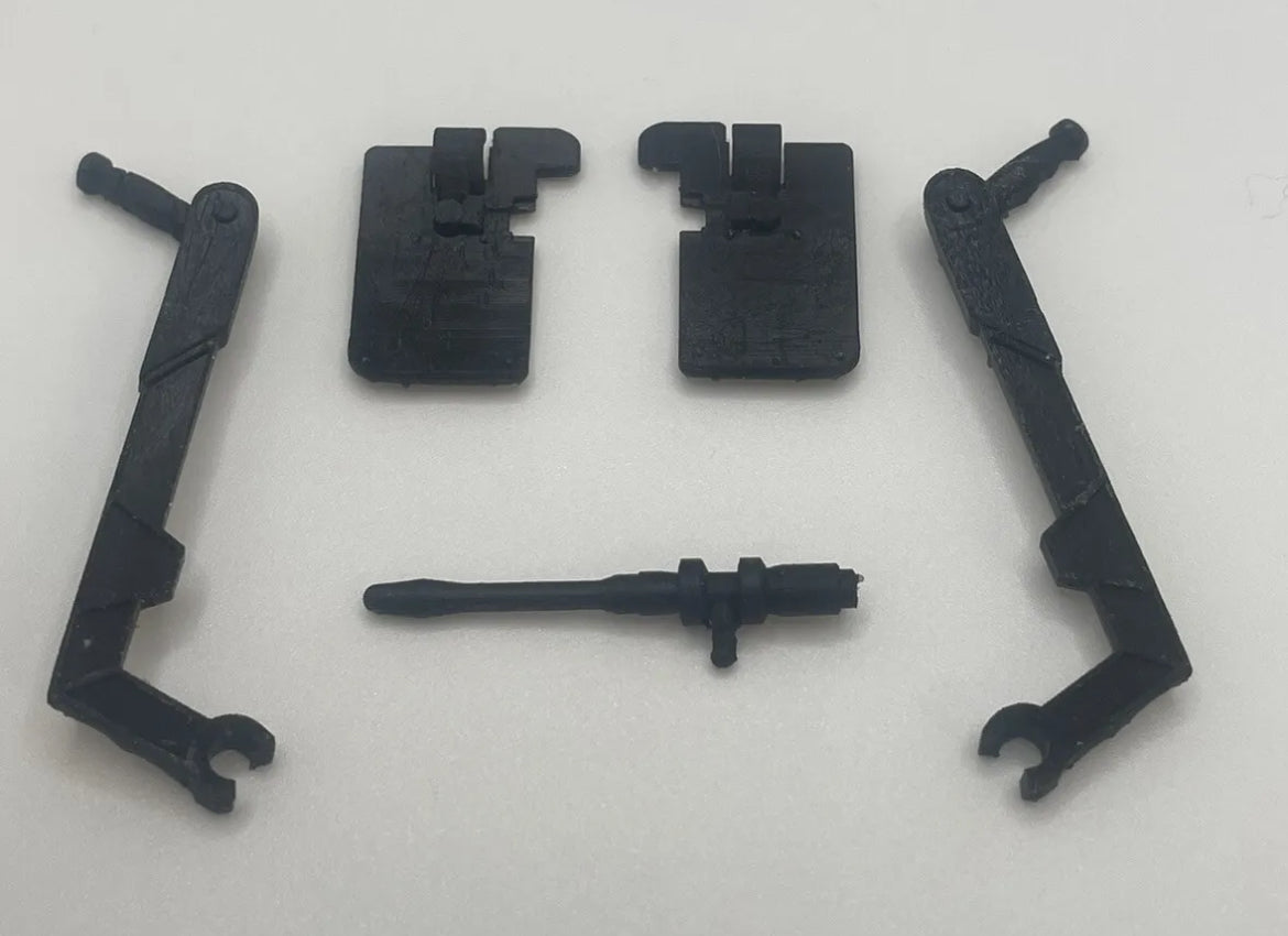 Vintage Star Wars Kenner 1983 Speeder Bike Handle Bar Flaps Gun 3d Printed Parts