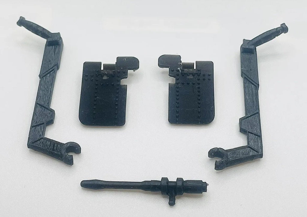 Vintage Star Wars Kenner 1983 Speeder Bike Handle Bar Flaps Gun 3d Printed Parts