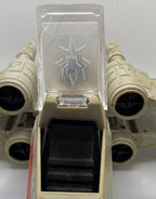 Vintage Star Wars Kenner Battle Damaged X Wing Canopy Glass Repro Part Cracked