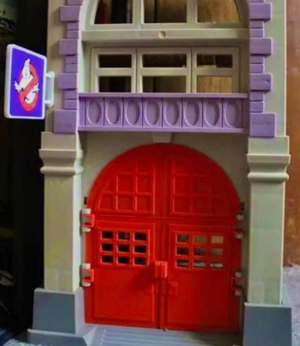 Vintage The Real Ghostbusters Firehouse Door Set REPRO Part Only 1987 Kenner