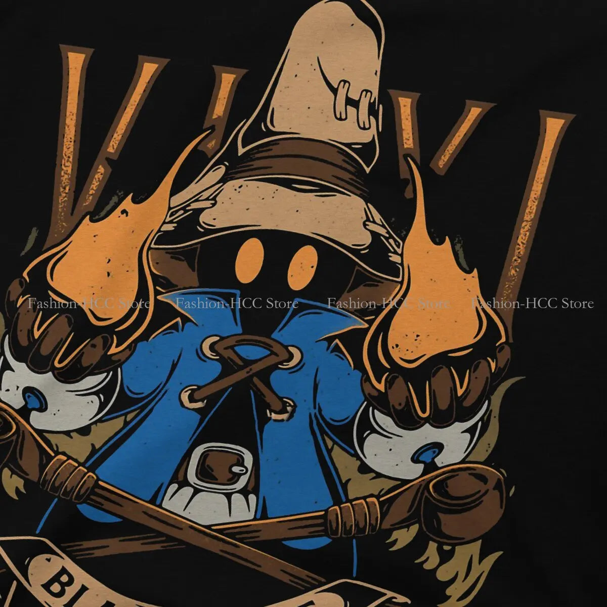 Vivi Black Mage Casual Polyester TShirt Final Fantasy Cid Game Creative Streetwear Casual T Shirt Male Tee