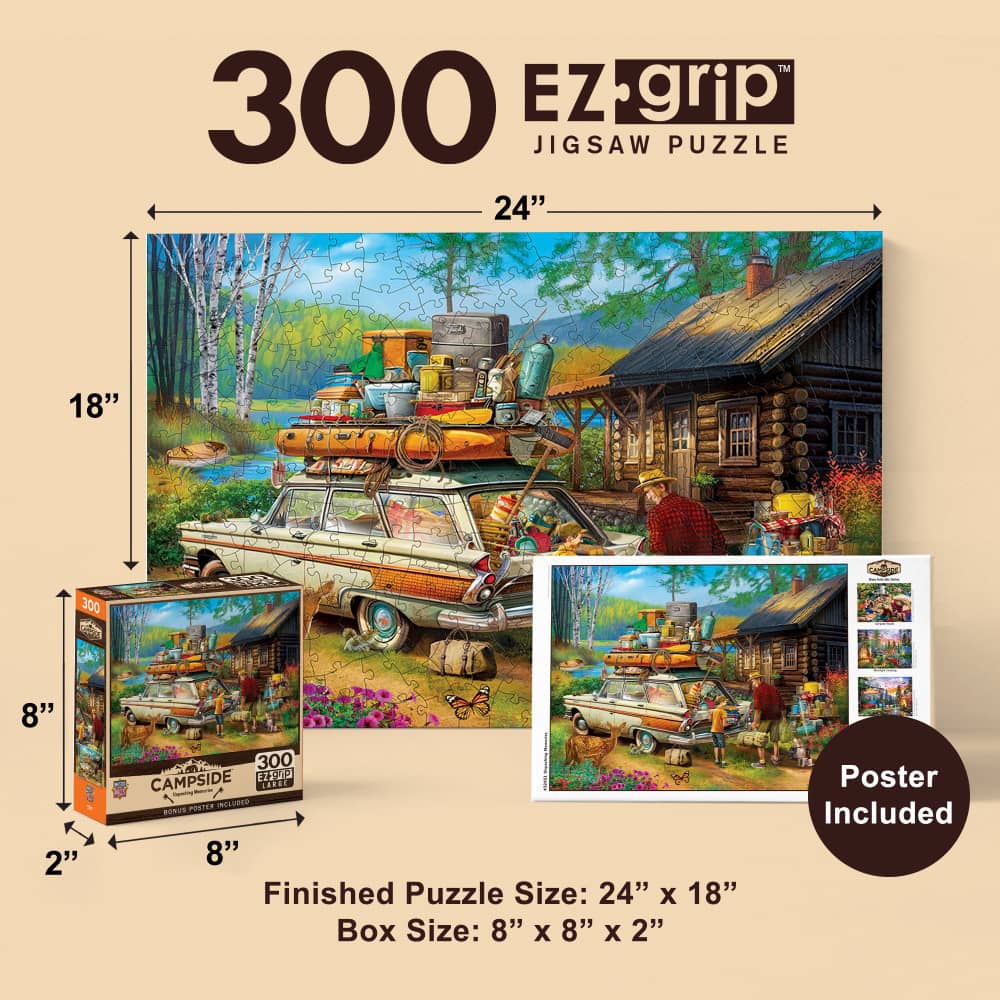 Campside - Unpacking Memories 300 Piece EZ Grip Jigsaw Puzzle