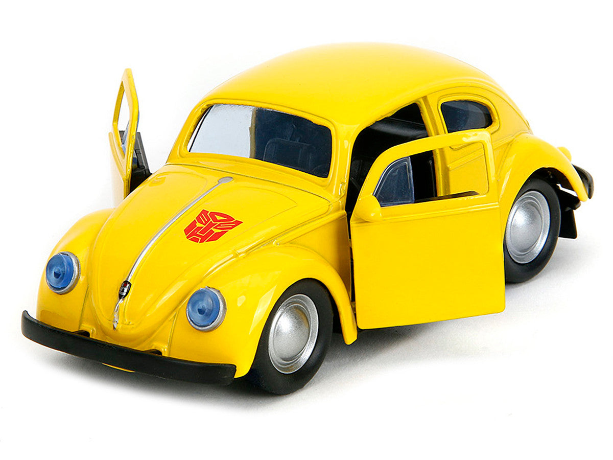 Volkswagen Beetle "Bumblebee" Yellow "Transformers" "Hollywood Rides" Series 1/32 Diecast Model Car by Jada