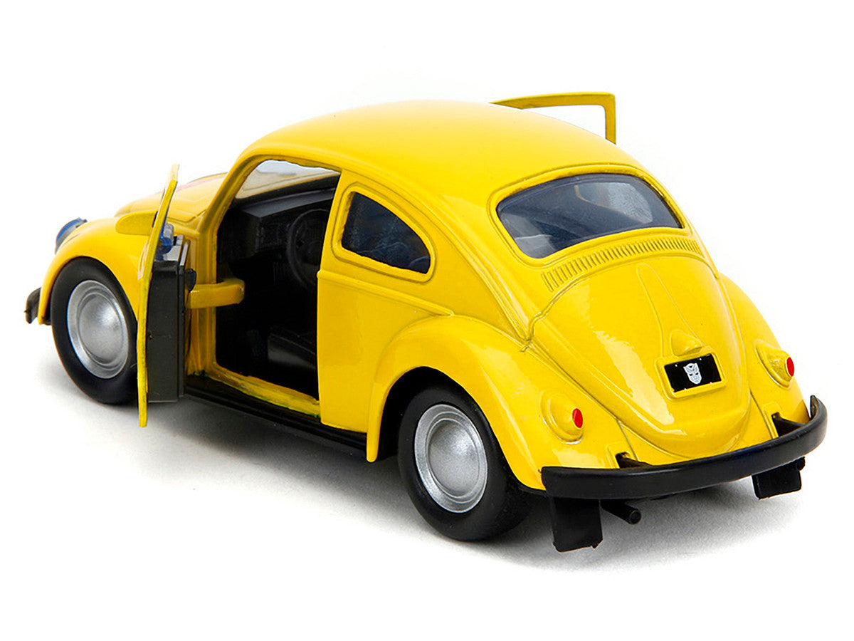 Volkswagen Beetle "Bumblebee" Yellow "Transformers" "Hollywood Rides" Series 1/32 Diecast Model Car by Jada