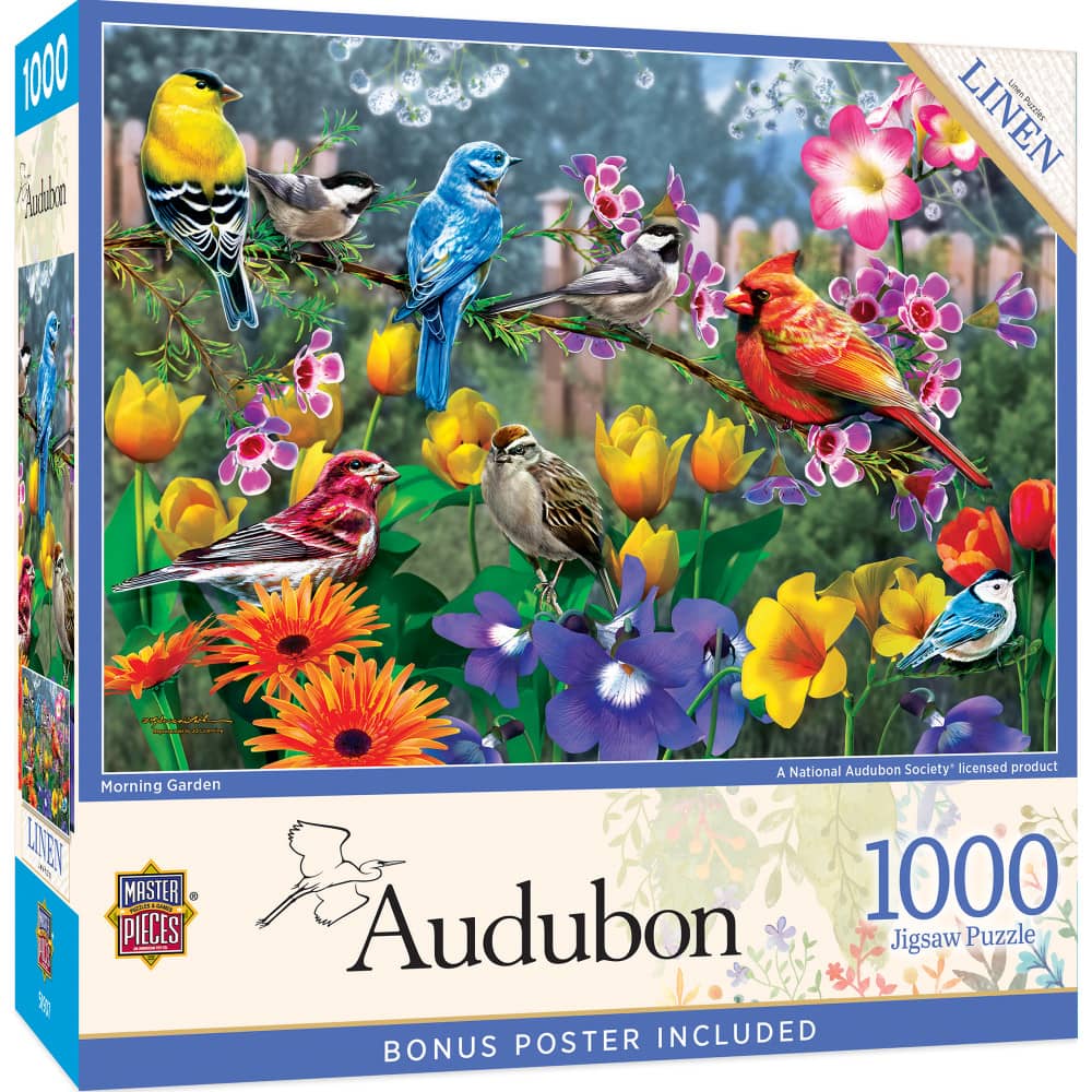 Audubon - Morning Garden 1000 Piece Jigsaw Puzzle