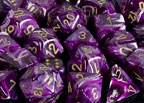Vortex Dice Polyhedral Purple/Gold 7-Die Set - 
