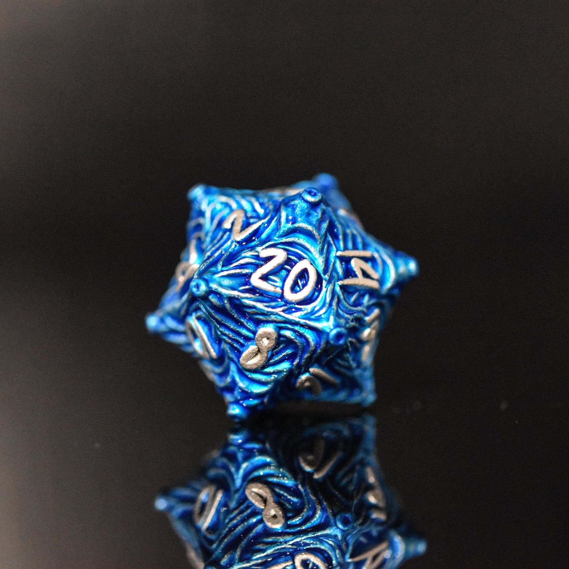 Vortex Warp Metal Dice Set - Blue