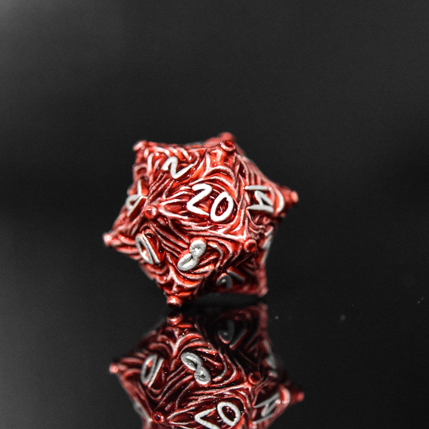 Vortex Warp Metal Dice Set - Red