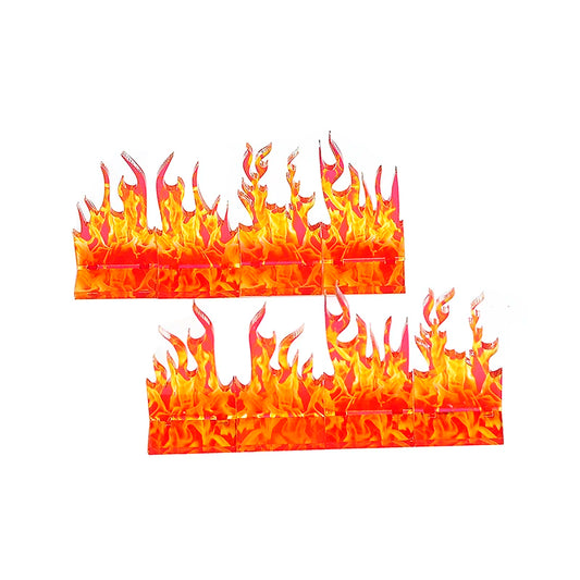 Wall of Fire Miniature (Set of 8) Spell Effects Flame Terrain for Dungeons and Dragons, Pathfinder and Other Tabletop RPG