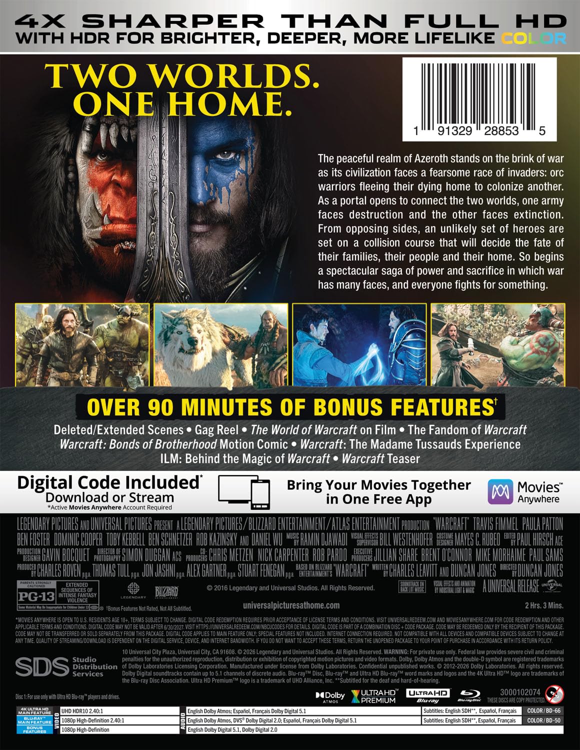 Warcraft - 10th Anniversary Limited Edition Steelbook (4K Ultra HD + Blu-ray + Digital)